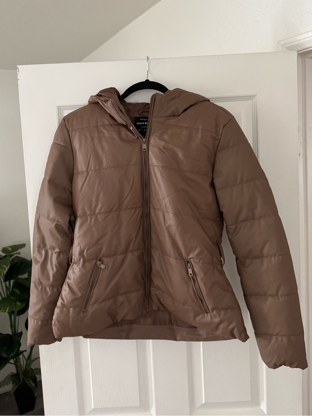 Brown Puffer Jacket S